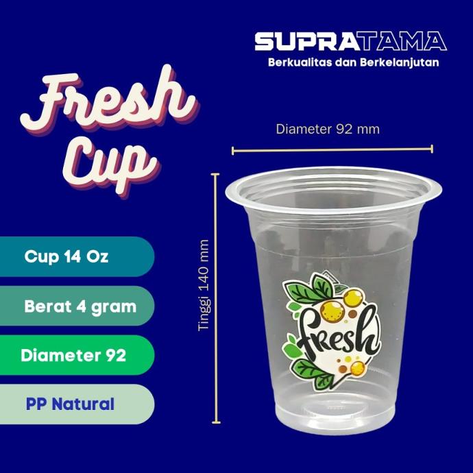 FRESH SUPRACUP 14 OZ NATURAL